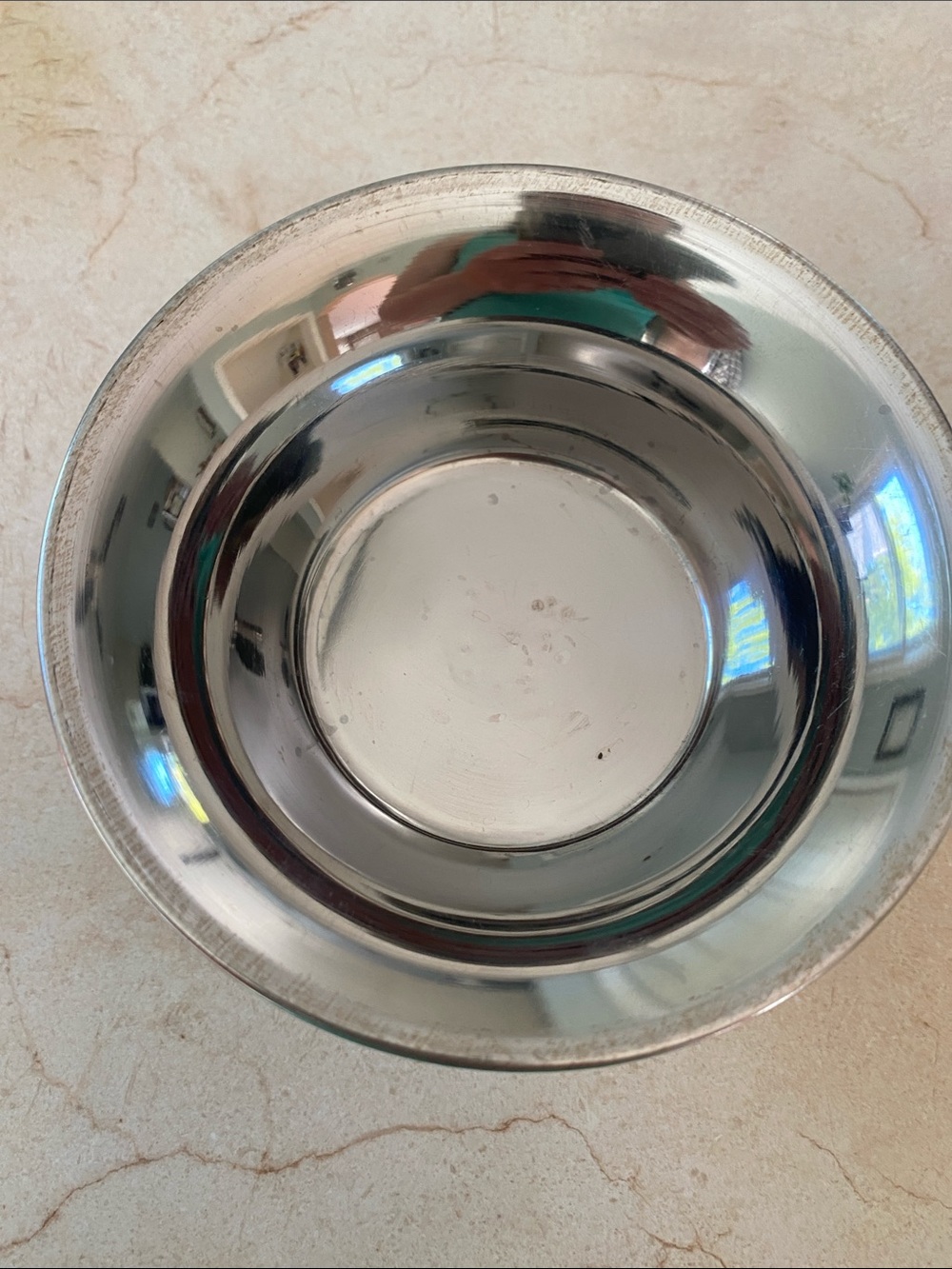 VINTAGE Set of 3 Silver Metal Dessert or serving bowls - Picture 3 of 10